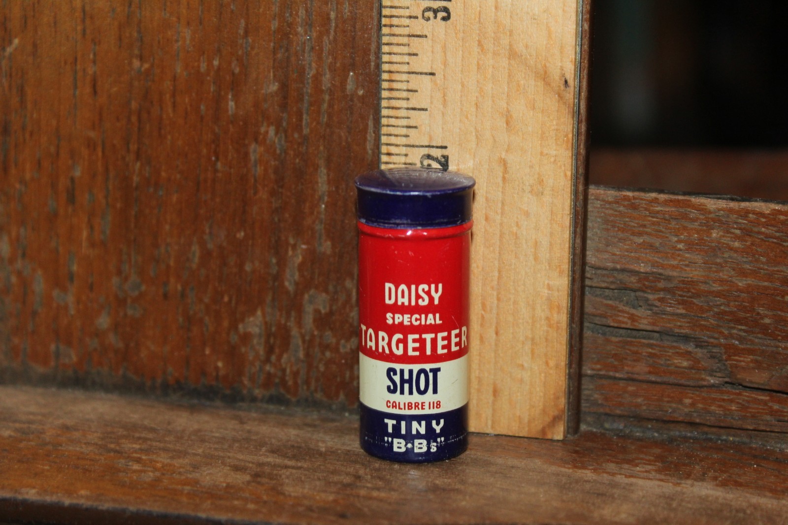 Vintage Daisy Special Targeteer Tiny B-B\'s BB Shot Calibre 118 Full Tin Original Vintage Daisy Special Targeteer Tiny B-B\'s BB Shot Calibre 118 Full Tin Original