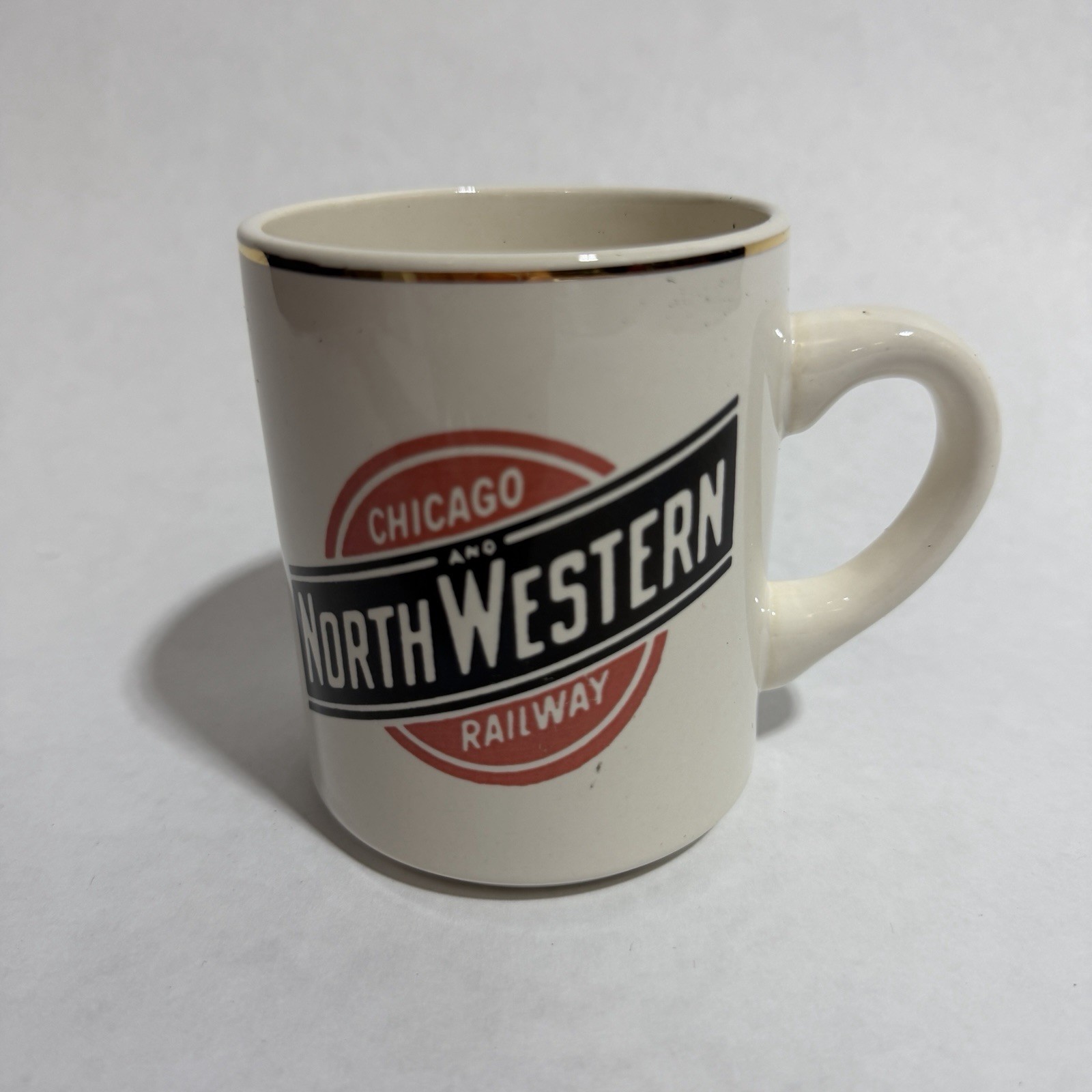 Vintage Chicago & North Western Railway Ceramic Coffee Mug Railroad Ceramics USA
