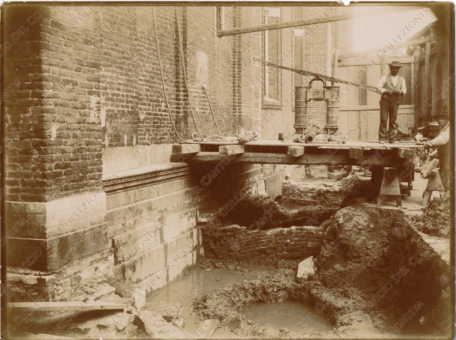 1902 VENICE Church Frari S. Stefano Hand Pump Consolidation Foundation Photo