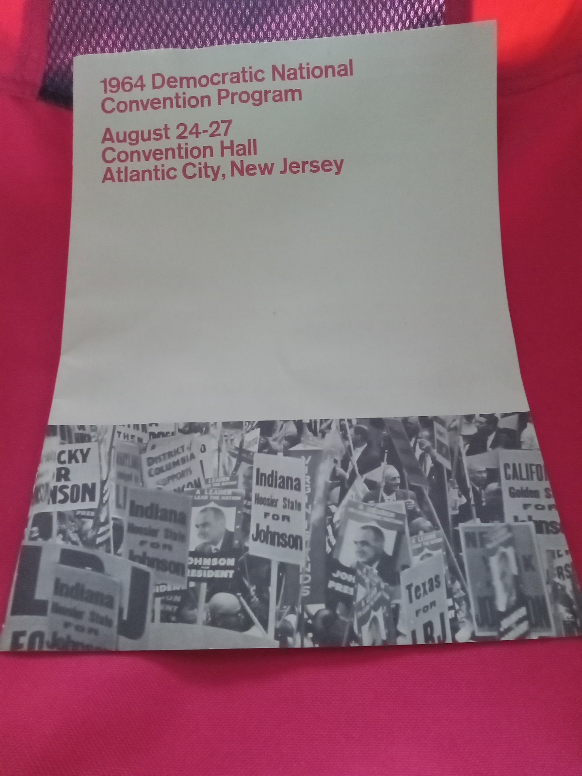 1964 Vintage Democratic National Convention Program - Lyndon B. Johnson