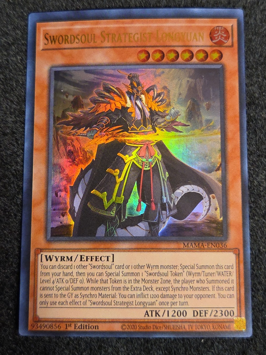 Swordsoul Strategist Longyuan 1st Edition MAMA-EN036 Ultra Rare