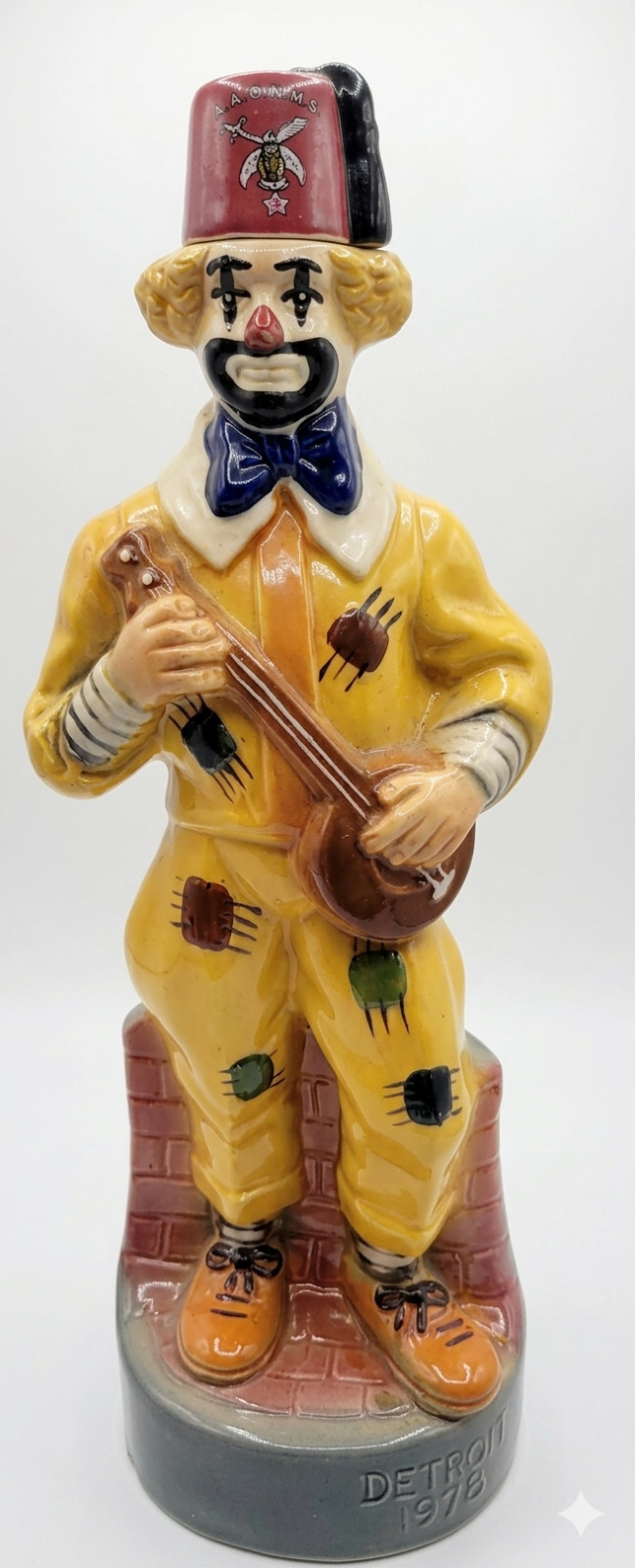 EZRA BROOKS SHRINER CLOWN  1978 NATIONAL CONVENTION DECANTER - EMPTY
