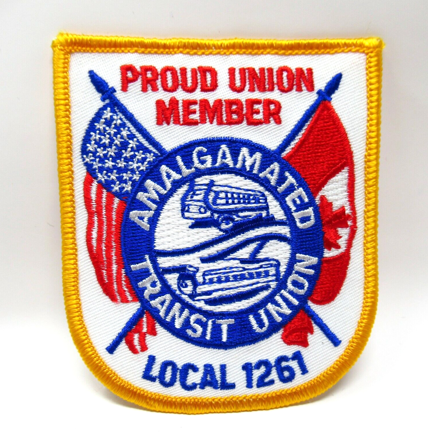 Amalgamated Transit Union Patch Local 1261 Bus Rail Proud Member Vintage Sew On