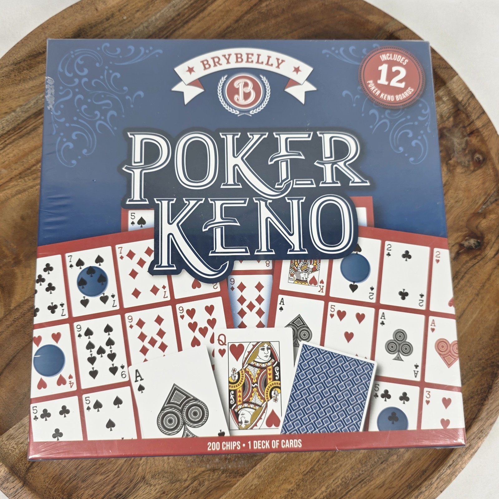 Brybelly Poker Keno 200 Chips 1 Deck Of Cards A Royal Good Time New Sealed Brybelly Poker Keno 200 Chips 1 Deck Of Cards A Royal Good Time New Sealed