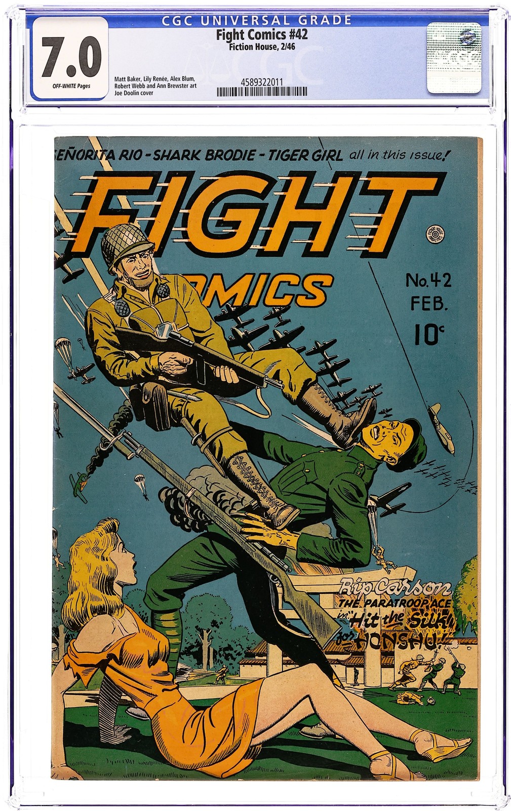 Fight Comics #42 CGC 7.0 1946 4589322011