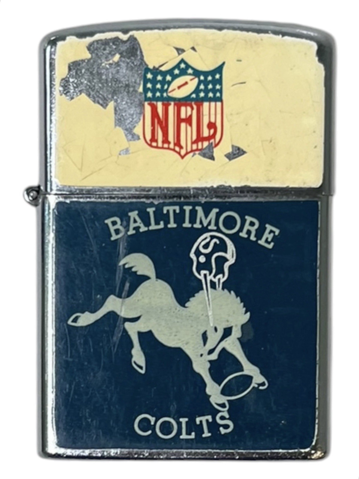 Vintage 1963 Baltimore Colts NFL Football Cigarette Lighter Early Old 1960s