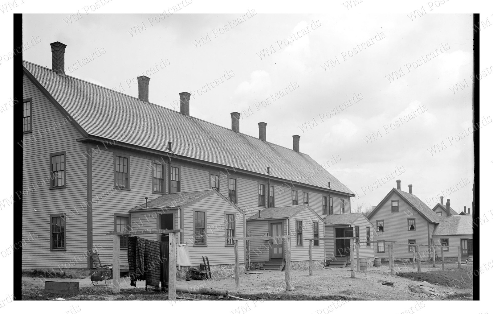 Billerica Massachusetts 1903 Wilson Street Rear Houses Standard Postcard