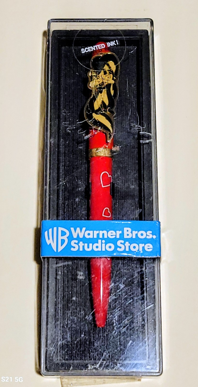 Warner Brothers Studio Store PEPE LE PEW & PENELOPE Red Pen with Hearts NEW NOS