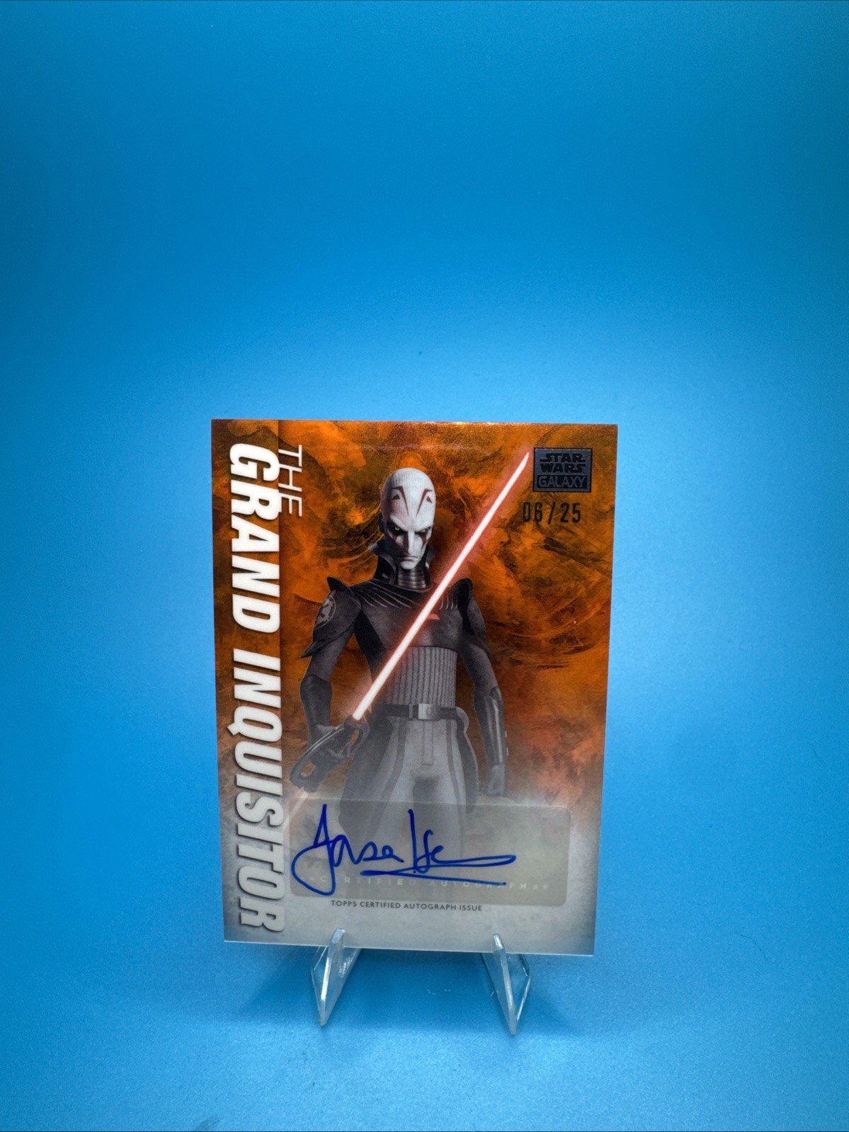 2026 Topps Chrome Star Wars Galaxy Grand Inquisitor Orange Refractor Auto/25 🔥 2026 Topps Chrome Star Wars Galaxy Grand Inquisitor Orange Refractor Auto/25 🔥