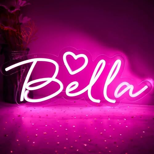 Large Bella Name Neon Sign For Wall Decorled Bella Name Neon Light For Kids Bedr Large Bella Name Neon Sign For Wall Decorled Bella Name Neon Light For Kids Bedr
