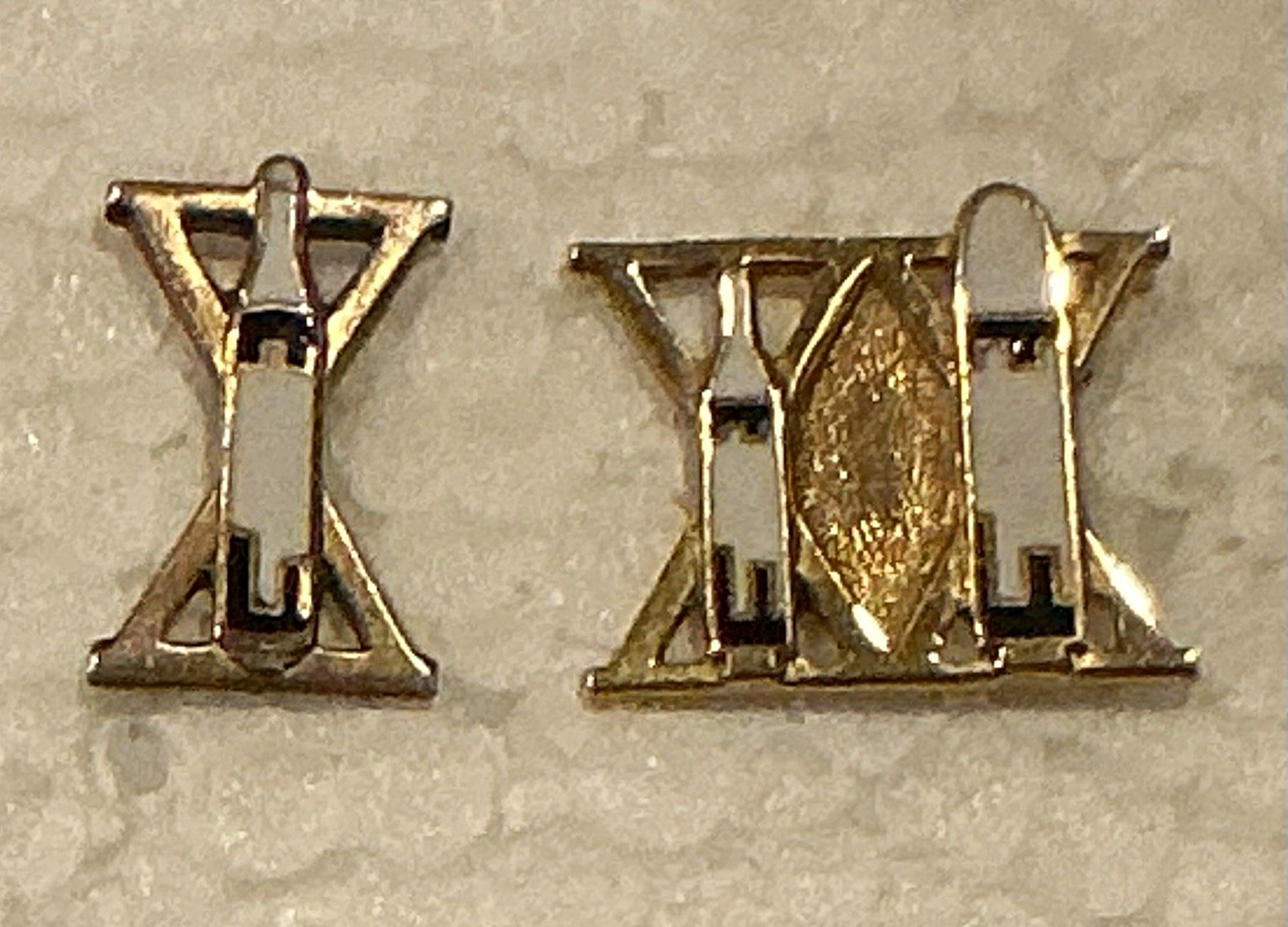 Lockheed Martin Missile Employee 10 & 20 year Service Award 1/10 10k GF pins.