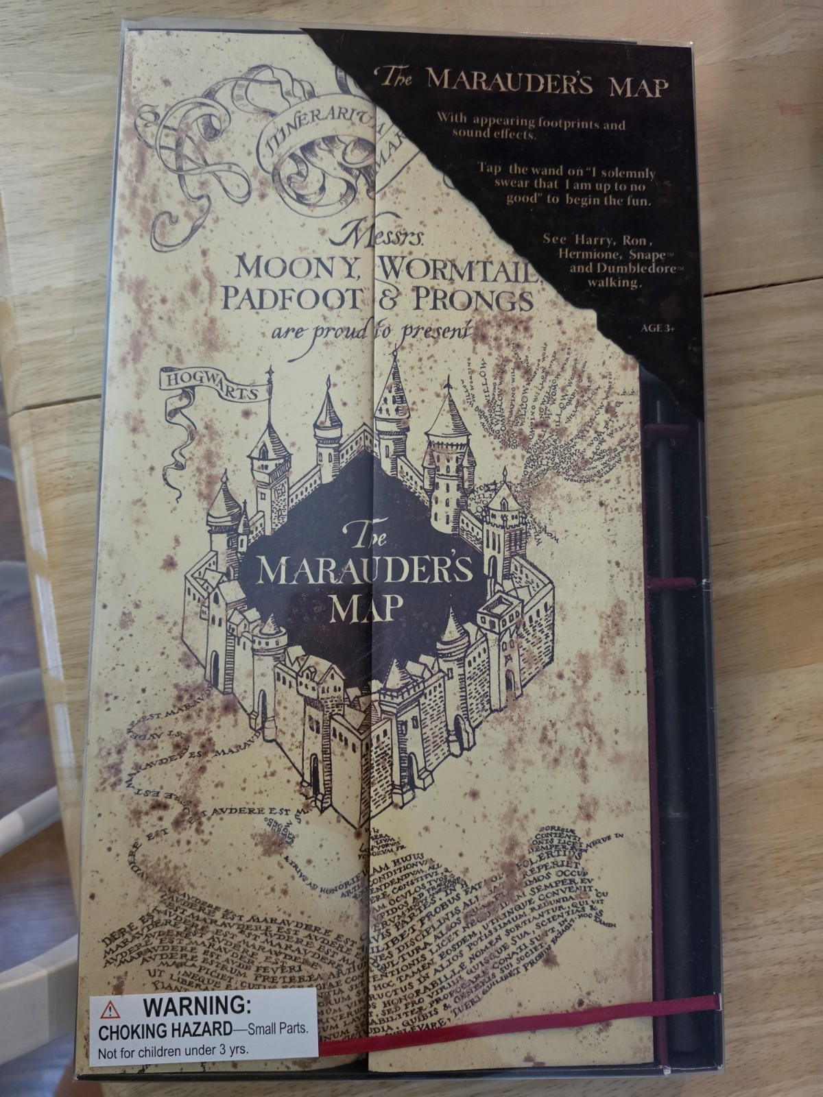 Harry Potter Marauder\'s Map Replica The Noble Collection Untested