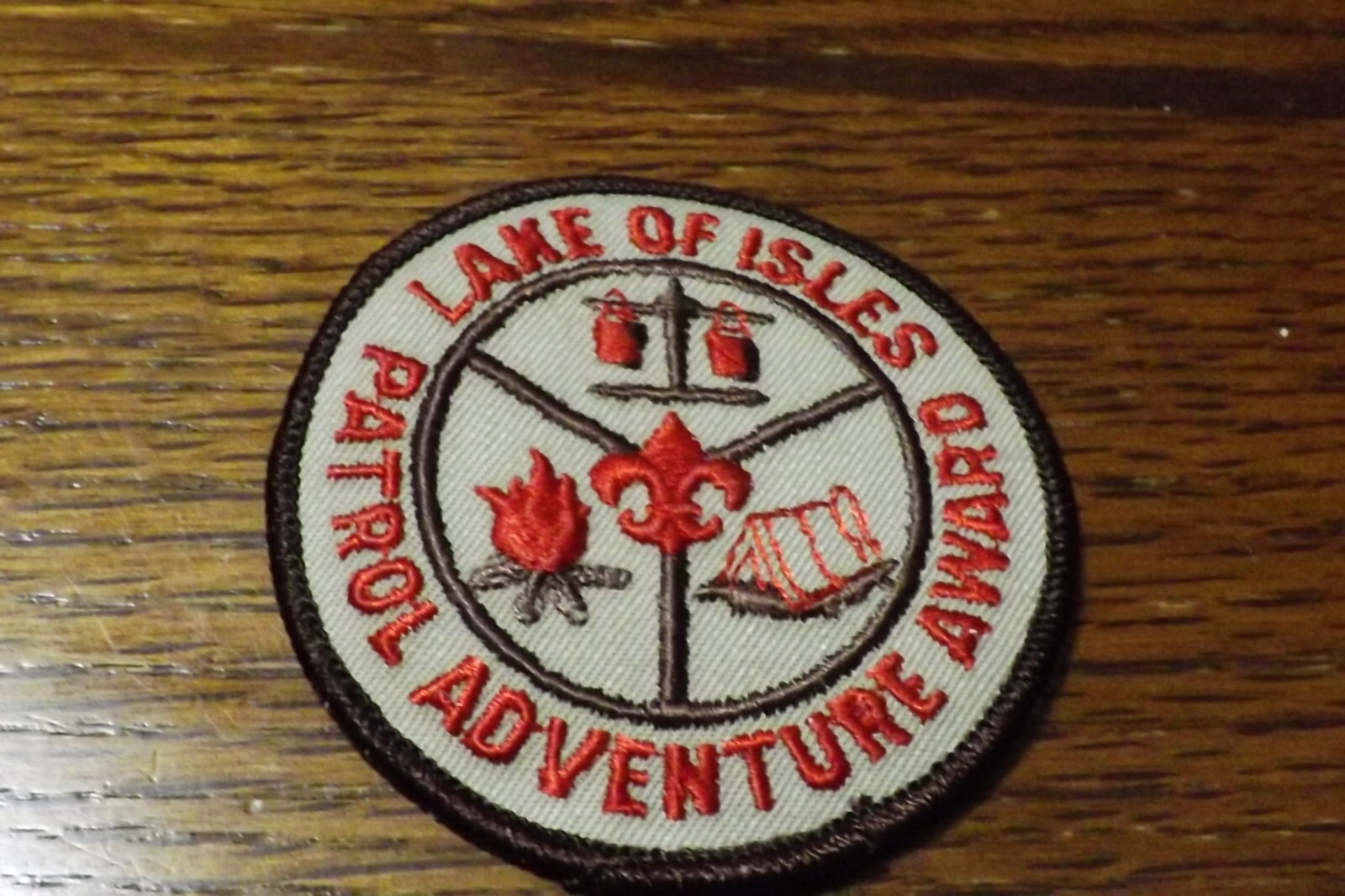 BOY SCOUT PATCH  LAKE OF ISLES PATROL ADVENTURE AWARD NOS