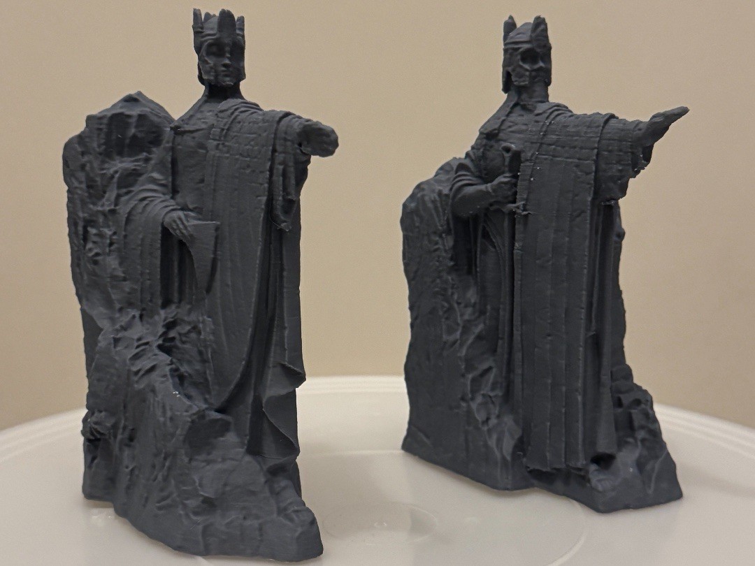 Lord of the Rings Argonath Bookends Set | 6” Tall Kings of Gondor Statues LOTR