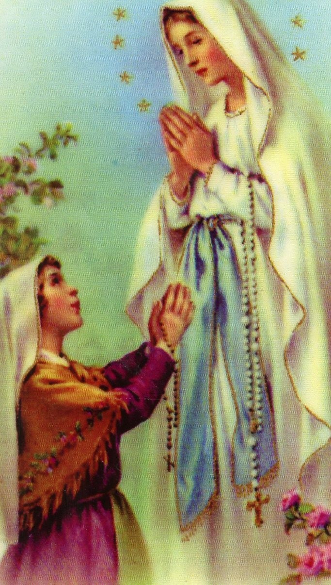 Prayer to Our Lady Of Lourdes 2 - Laminated Holy Cards 25 CARDS
