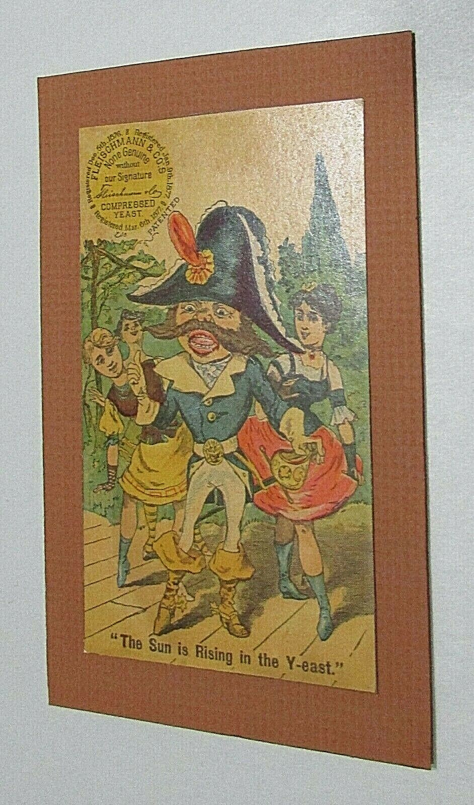 Old 1900's Fleischmann's Yeast Antique Advertising Card The Sun is Rising Old 1900's Fleischmann's Yeast Antique Advertising Card The Sun is Rising