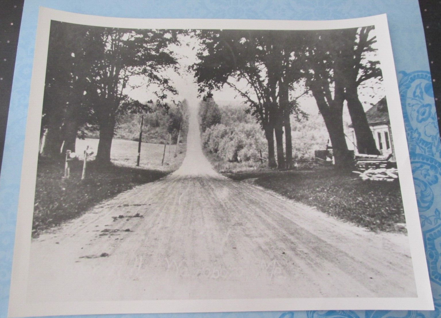 1960s Antique Maine Photo Waldoboro Benner Hill Road Taken in 1912