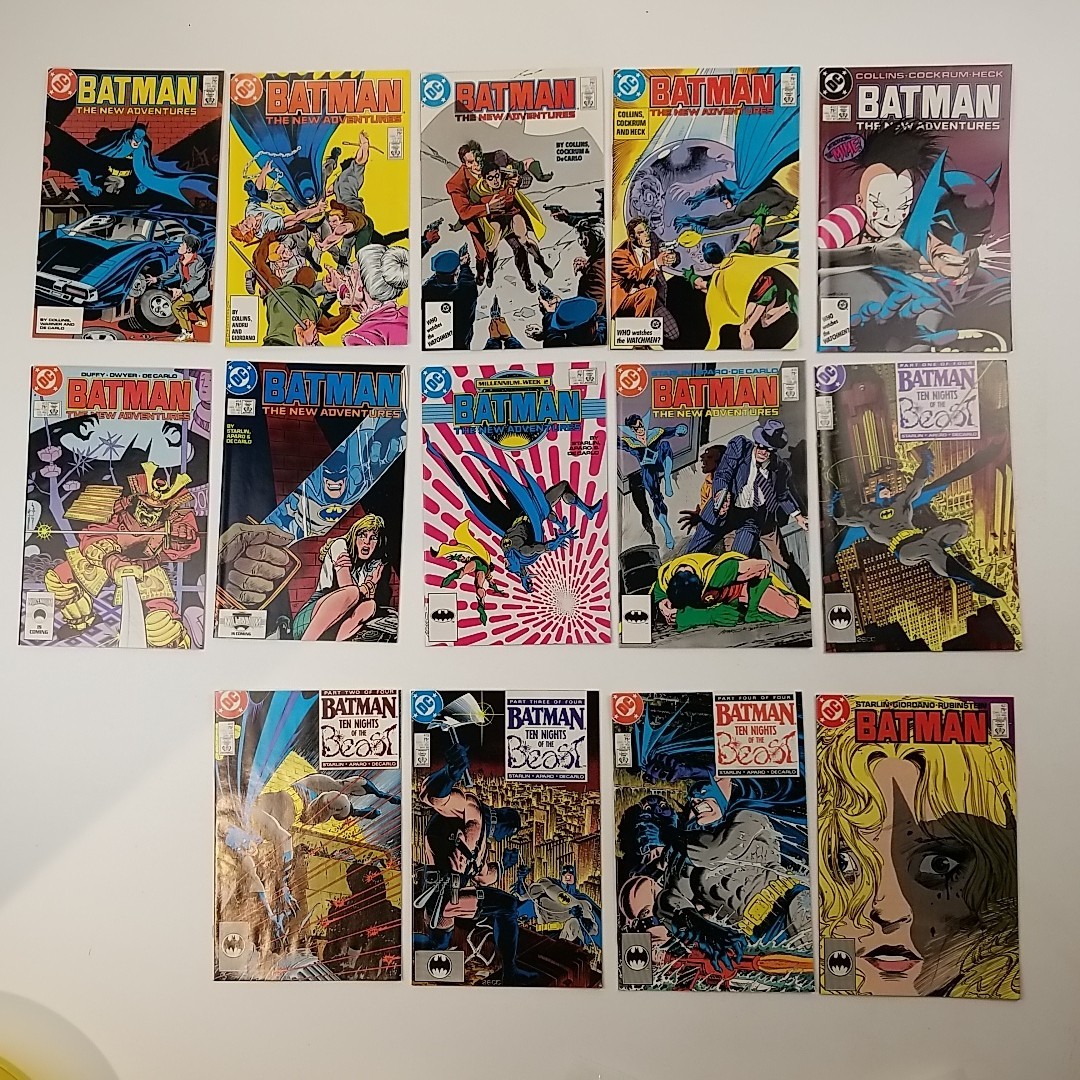 Comic Books Batman 400 401 408 - 421 Ten Nights of the Beast DC 1988 Lot Of 16