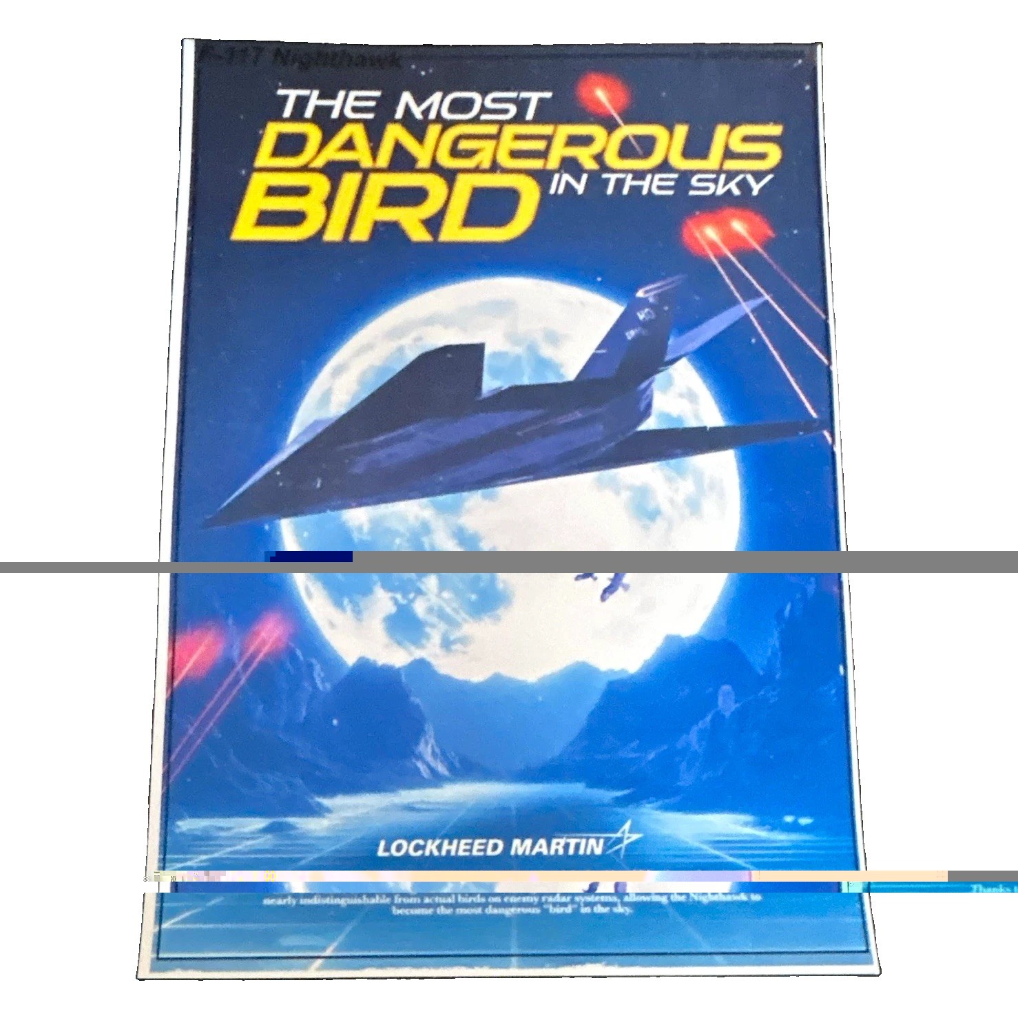 Lockheed Martin F-117 Nighthawk Print/Poster 