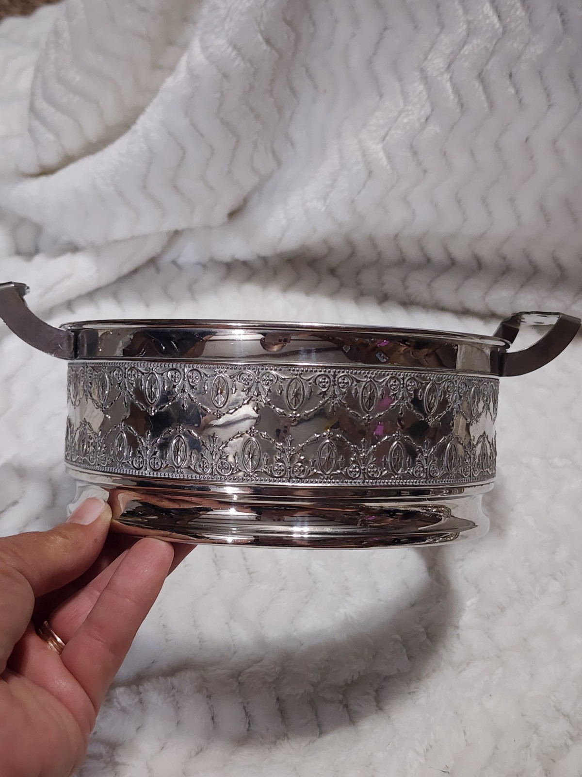 Vintage Forman Brother Chromium Plated Casserole Dish Holder