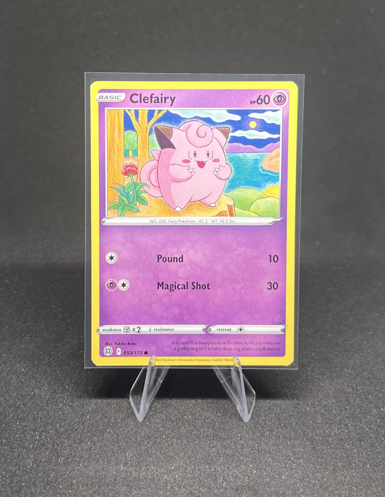 Pokémon - Clefairy 053/172 Common Brilliant Stars - NM
