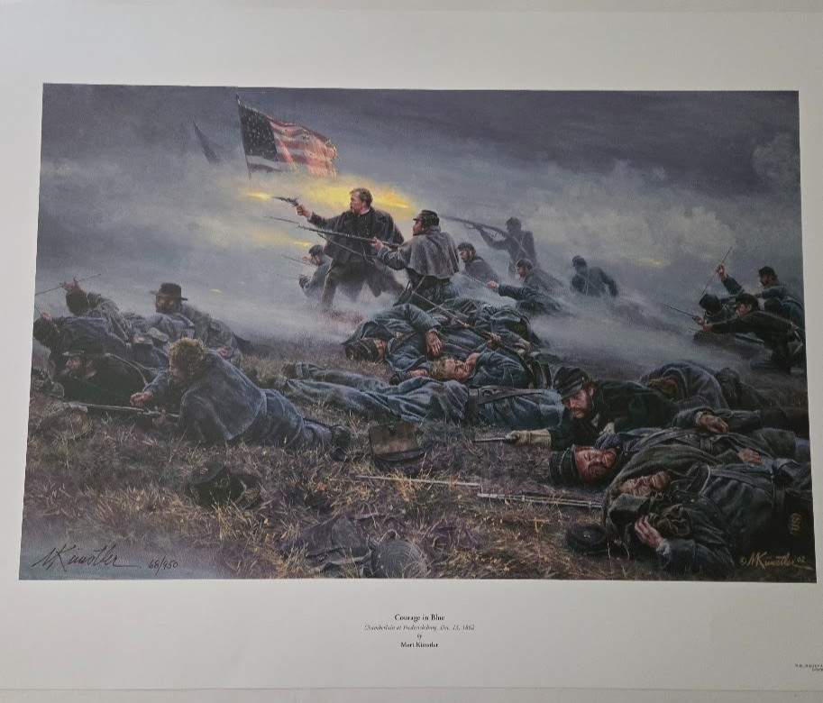 Courage in Blue Mort Kunstler, Chamberlain at Fredericksburg  68/950 unframed