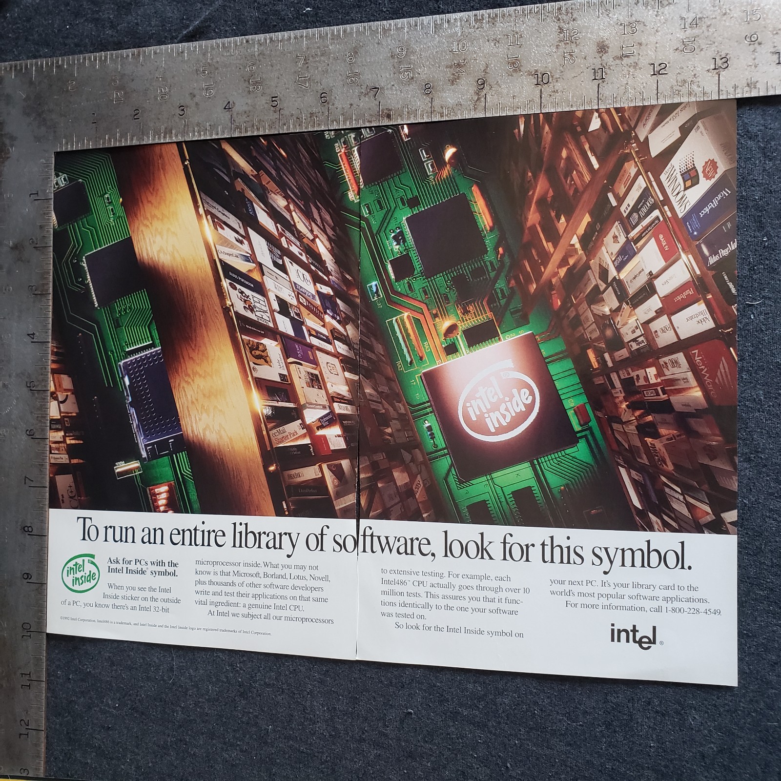 Vintage 1993 Intel Inside Advertisement 1990s Intel 32 Bit Print Ad Vintage 1993 Intel Inside Advertisement 1990s Intel 32 Bit Print Ad