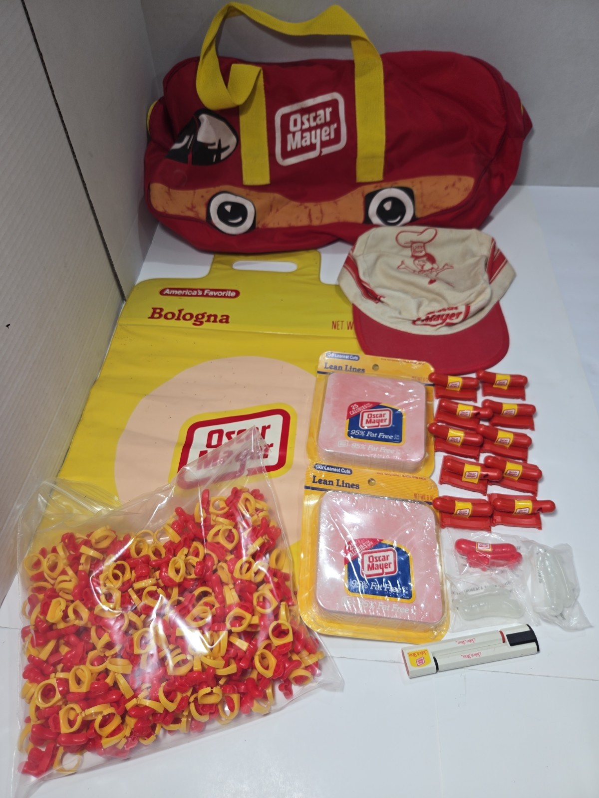 VTG-OSCAR MAYER-PROMOTIONAL MARKETING ITEMS-WIENERMOBILE WHISTLES-SALESMAN LOT VTG-OSCAR MAYER-PROMOTIONAL MARKETING ITEMS-WIENERMOBILE WHISTLES-SALESMAN LOT
