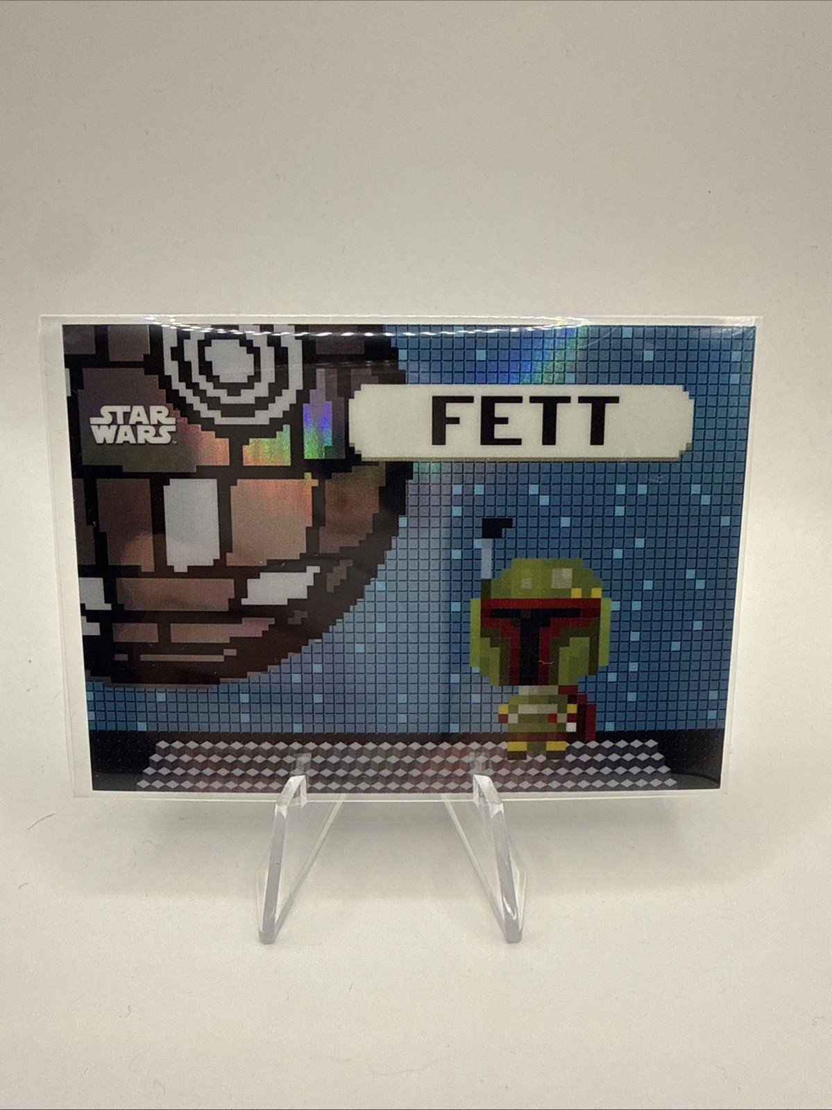 2026 Topps Chrome Star Wars Boba Fett BO-FET Bonus Stage Pixel Insert SP