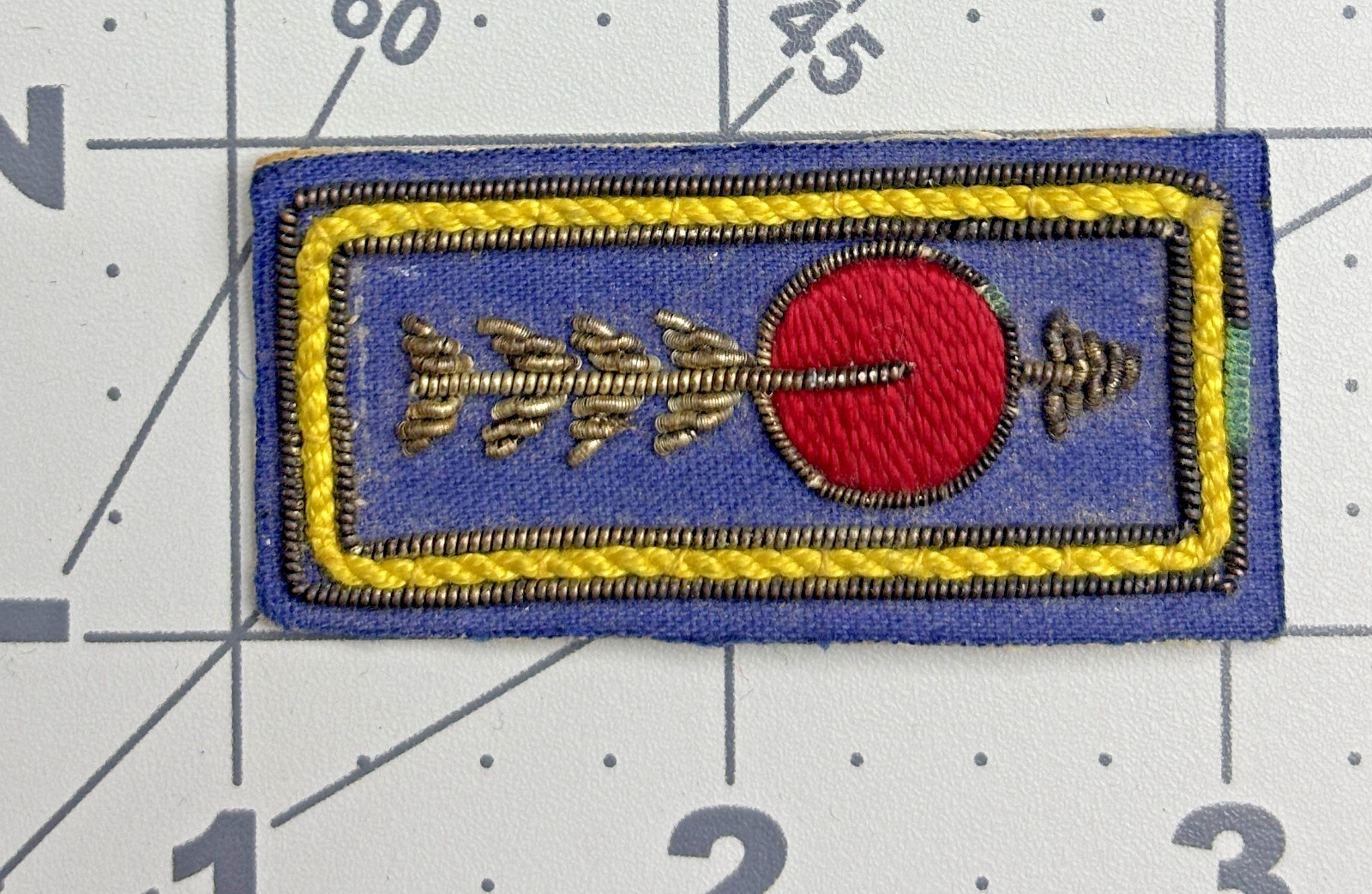 WW 2 OSS Chinese Airborne Commandos Bullion Collar Tab Inv# K7915