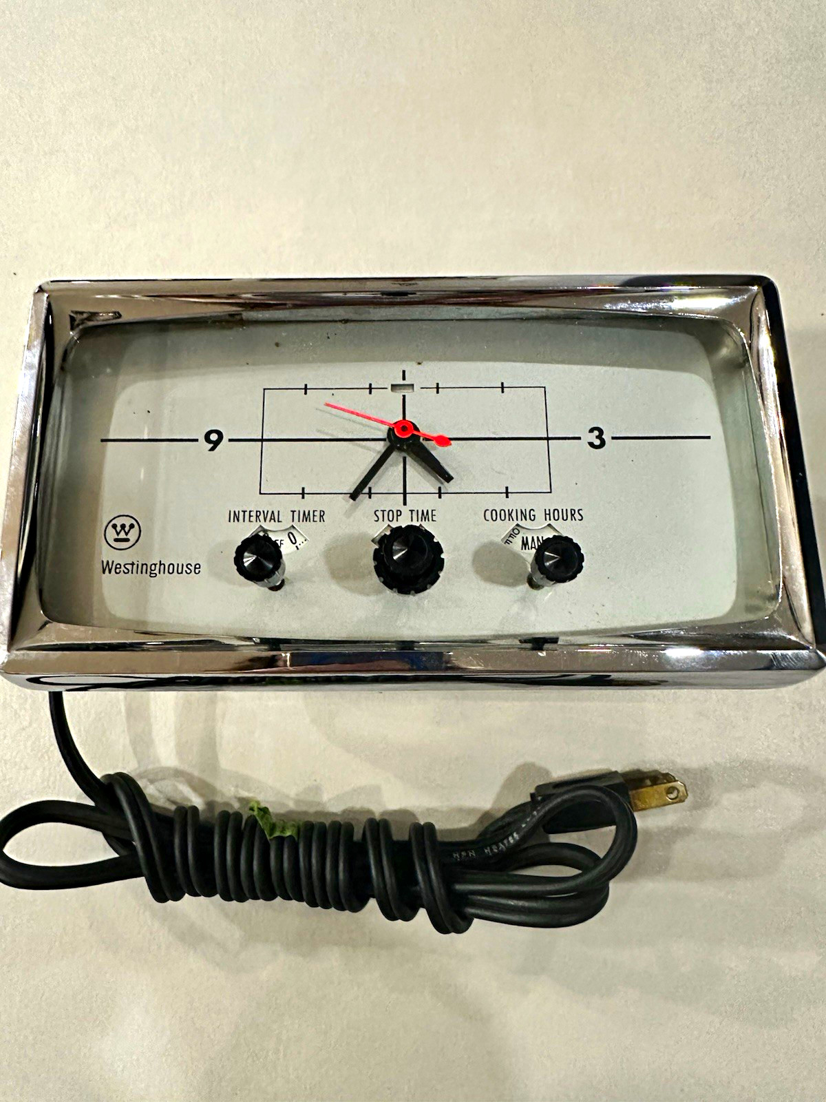 RARE 1956 Westinghouse TC-82 Roaster Cabinet Timer Clock-TESTED TC-81 Successor