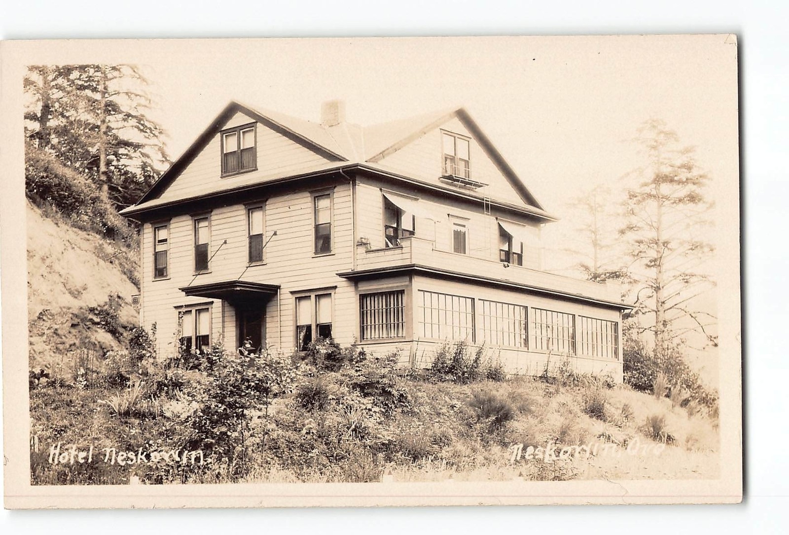 Neskowin Oregon OR RPPC Real Photo 1925-1942 Hotel Neskowin