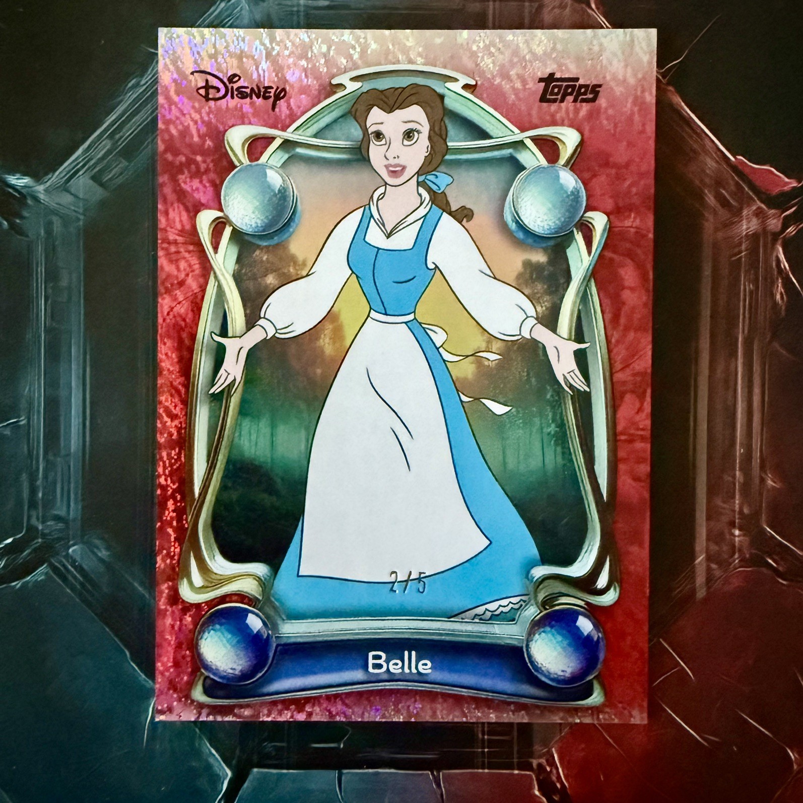 2025 Topps Disney Wonder Belle Ref 2/5 card #43 Beauty & The Beast