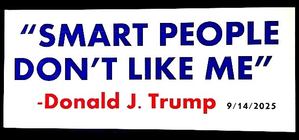 ANTI-TRUMP bumper sticker magnet decal: ANTI-TRUMP bumper sticker magnet decal: