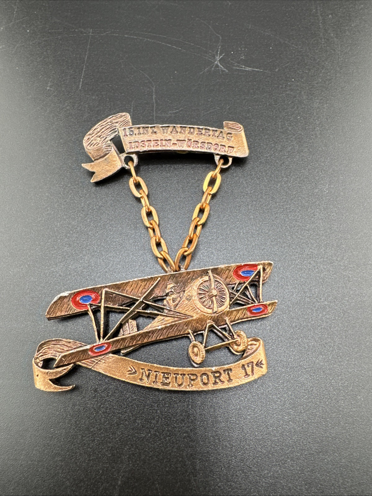 Wörsdorf 3731 Einw. Idstein Südhessen franz. Jagd-Flugzeug Nieuport 17 WK I Wörsdorf 3731 Einw. Idstein Südhessen franz. Jagd-Flugzeug Nieuport 17 WK I