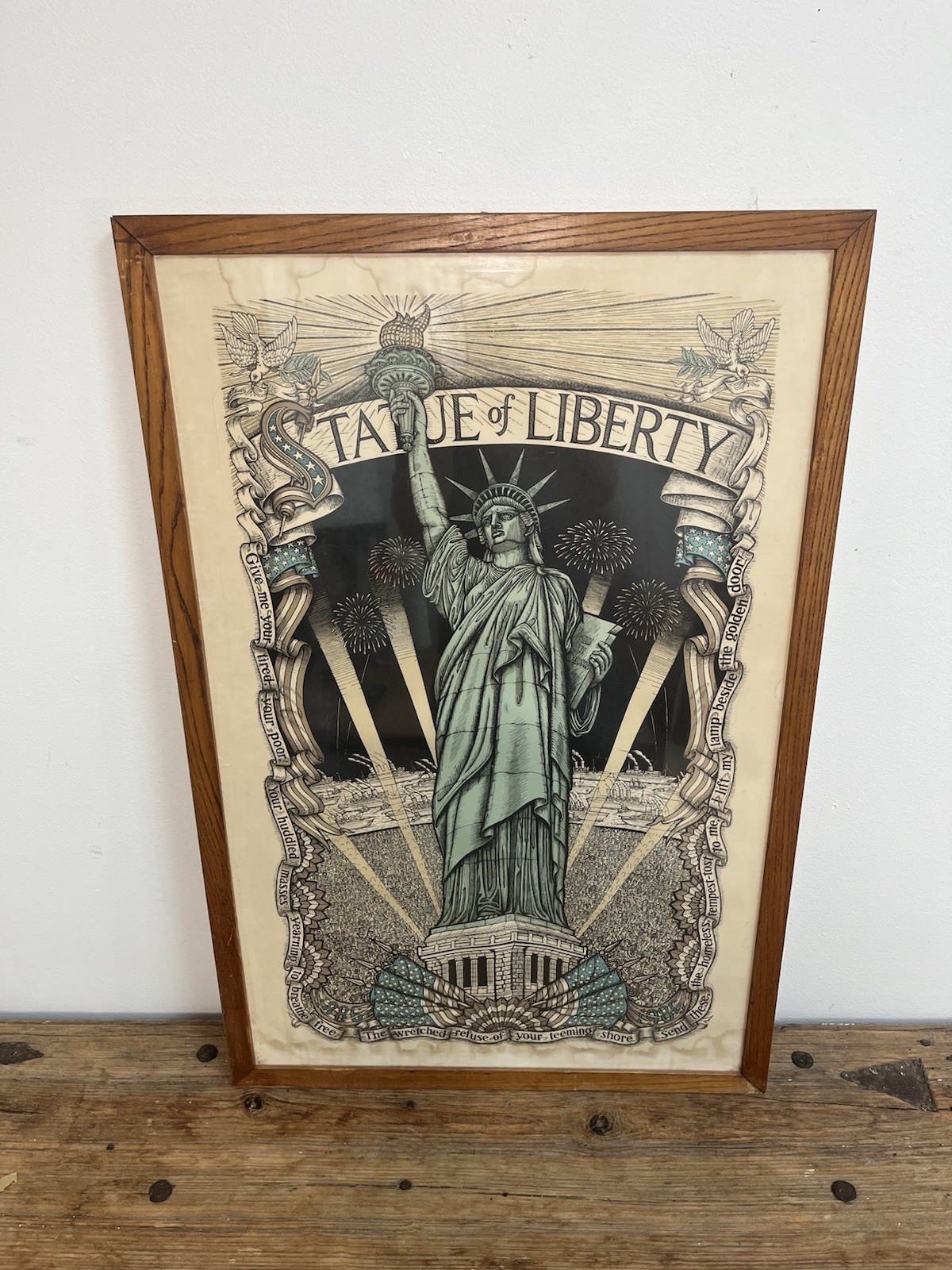 Vintage James Grashow 1986 Statue of Liberty Rare Print Centennial 1886 Vintage James Grashow 1986 Statue of Liberty Rare Print Centennial 1886