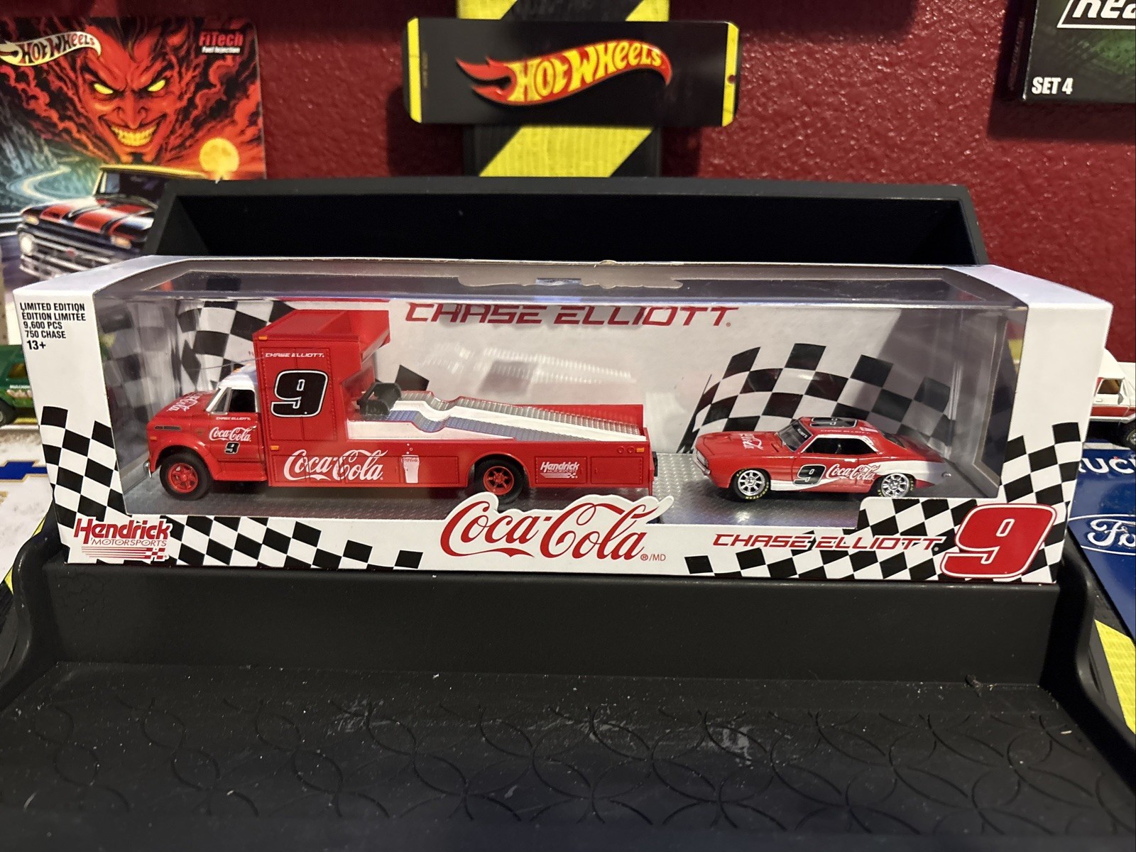 Coca-Cola M2 Machines Chase Elliott #9 Truck & Car 2-Pack Diecast Set