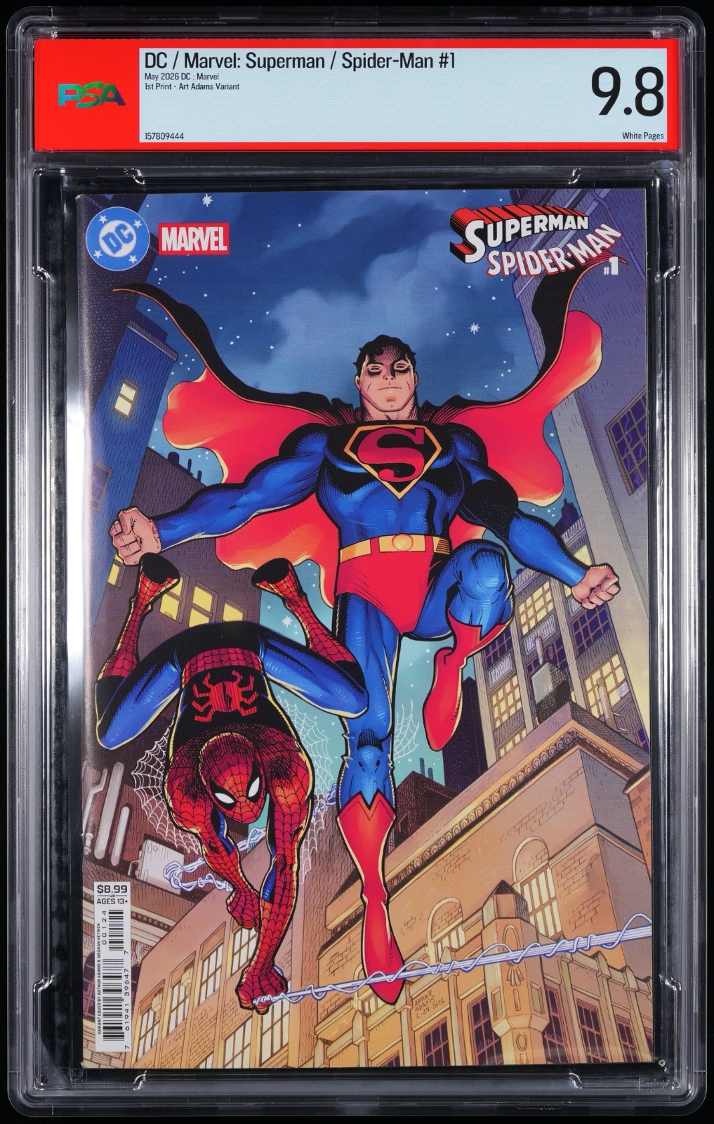 DC/Marvel: Superman/Spider-Man #1 - 1st Printing - Art Adams Variant - PSA 9.8