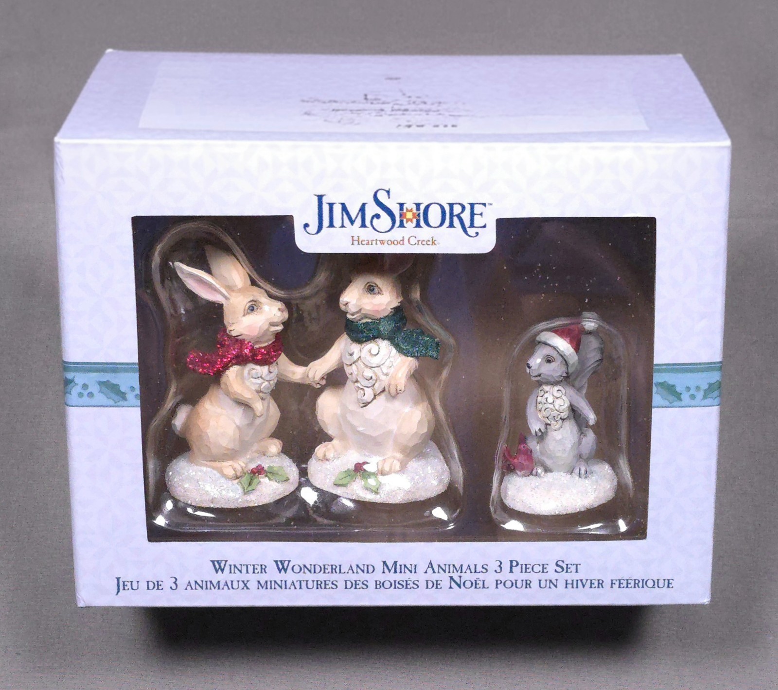 NEW In Box JIM SHORE Heartwood Creek Winter Wonderland Mini Animals Set of 3 NEW In Box JIM SHORE Heartwood Creek Winter Wonderland Mini Animals Set of 3