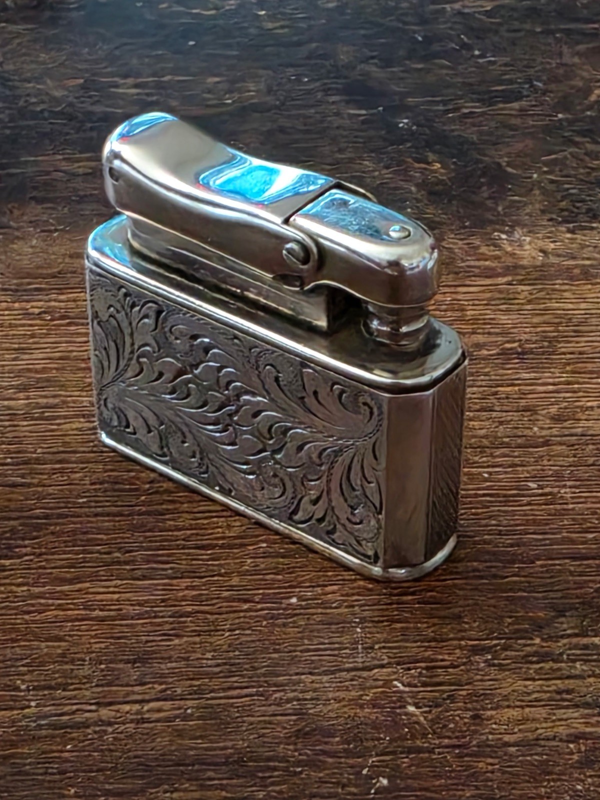 VINTAGE 925 STERLING SILVER JBELO MONOPOL SMALL TABLE LIGHTER