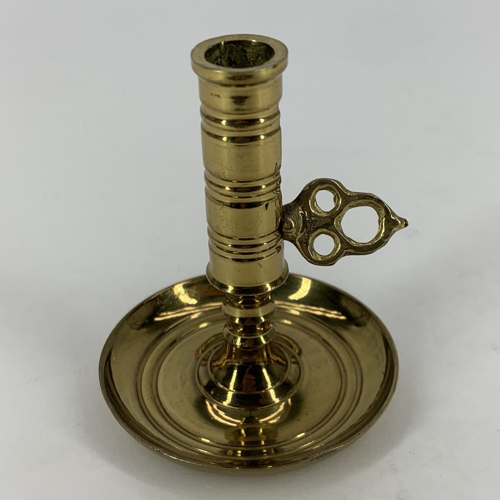 Valsan Brass Adjustable Candle Holder Turn Twist Lock Portugal 2 7/8\