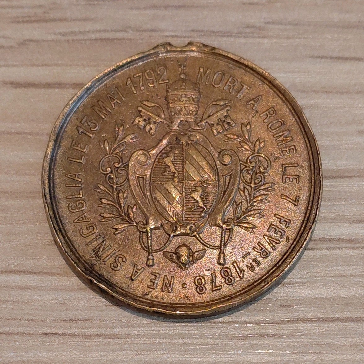 Medal - Death of Pope Pius IX - Year 1878