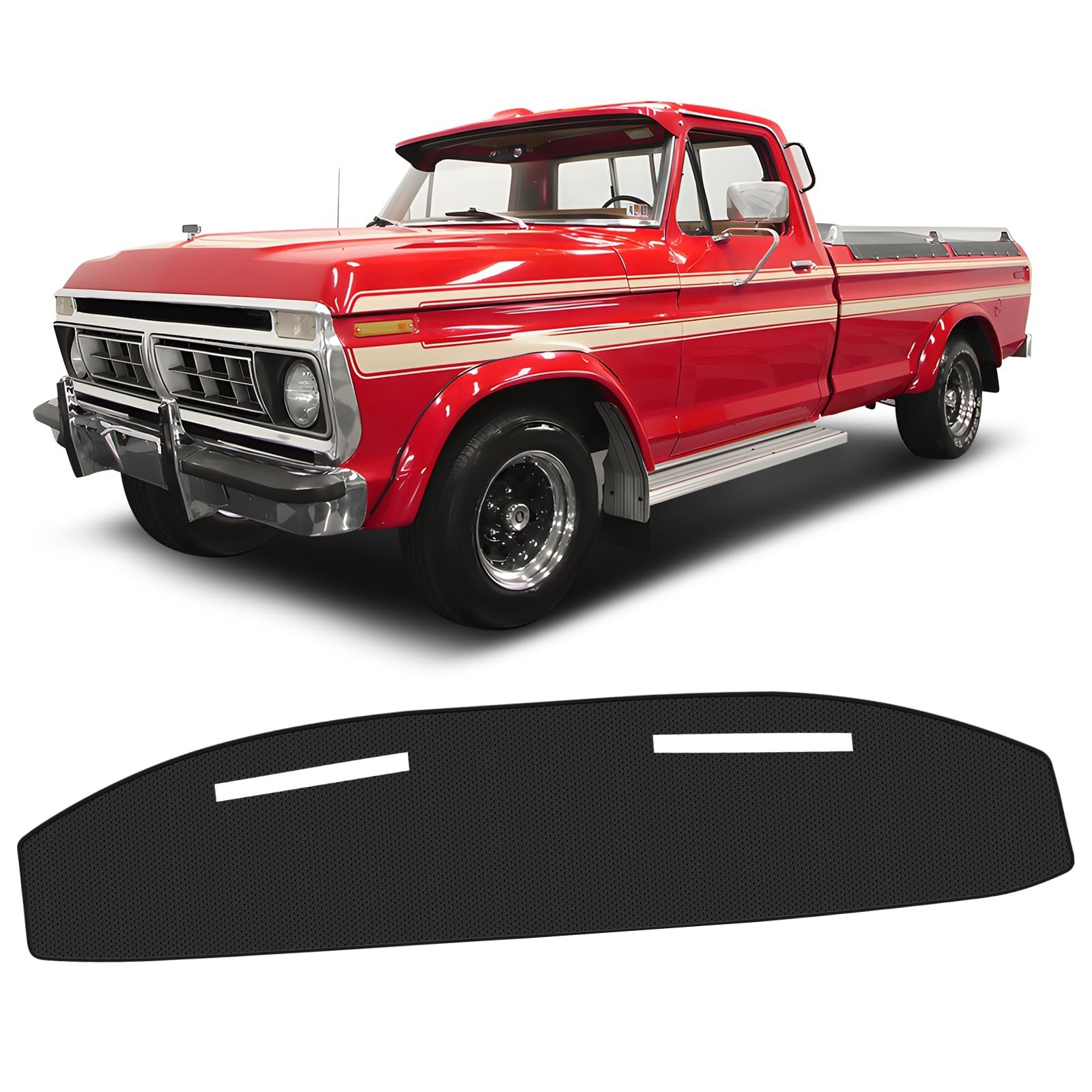 FIILINES Dash Cover for 1973-1979 Ford F100/F150/F250/F350/Bronco Pickup Truc...