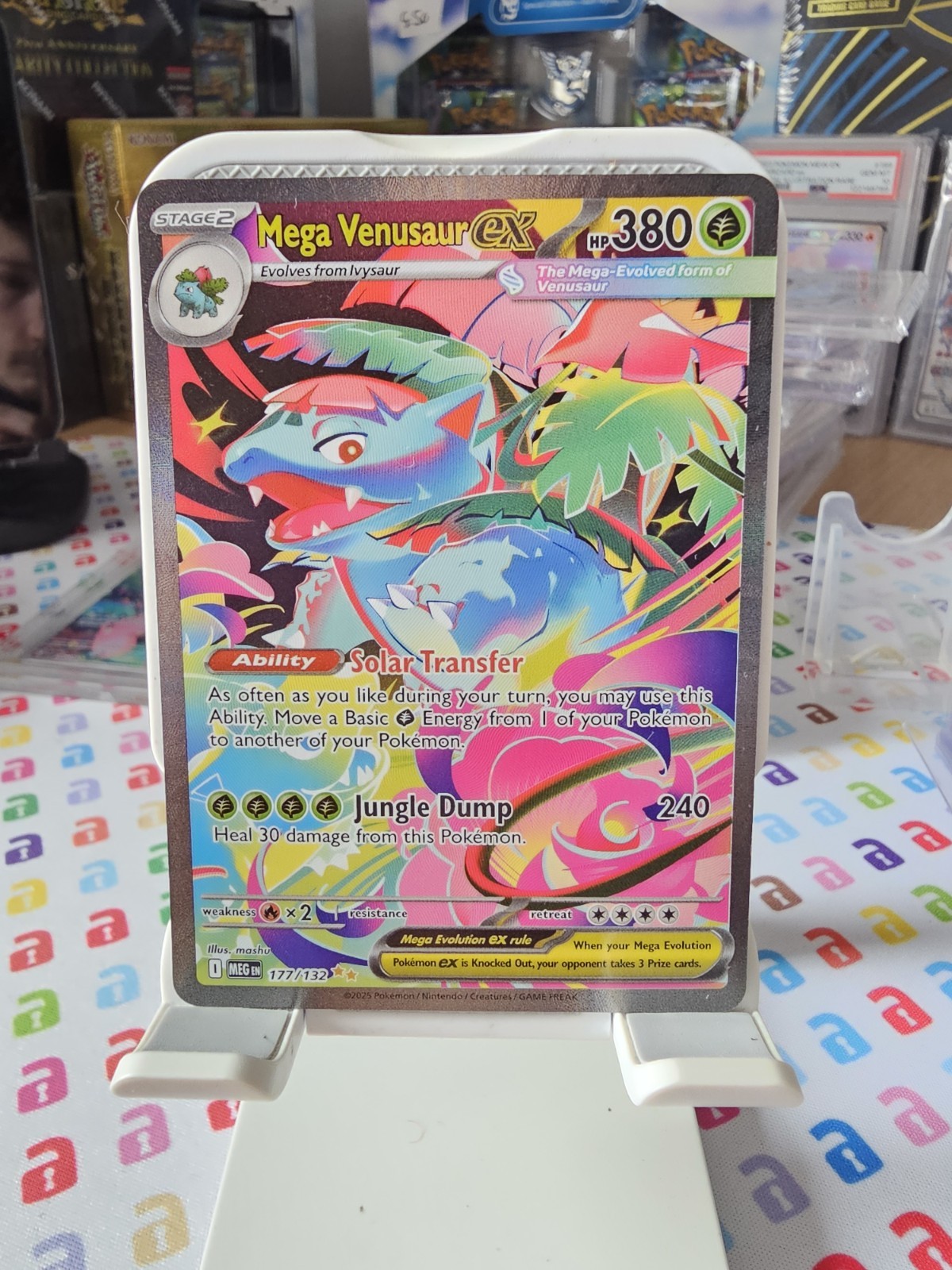 Pokémon TCG Mega Venusaur EX Mega Evolutions Card 177/132 Mint Condition