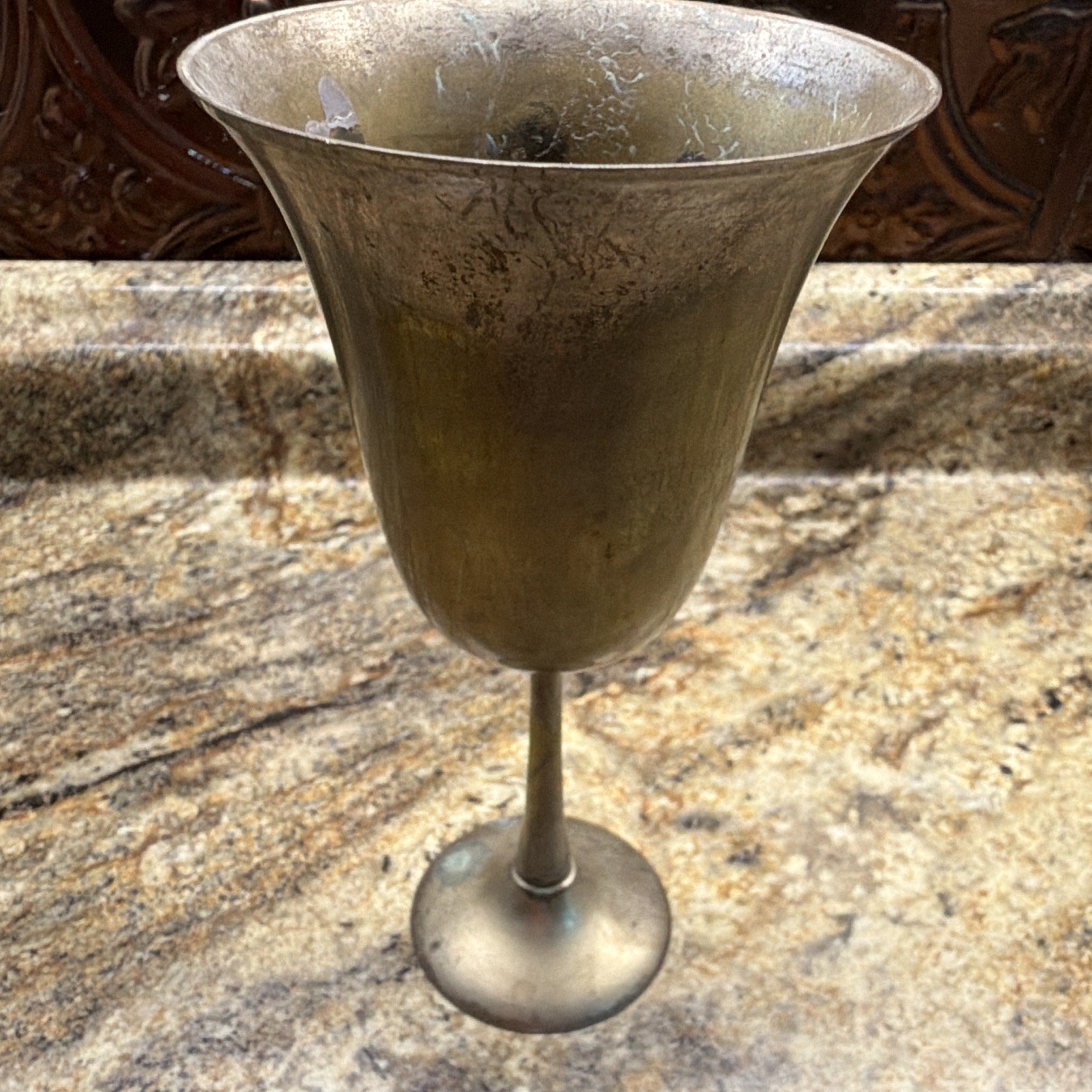 Vintage Made In India Goblet Brass
