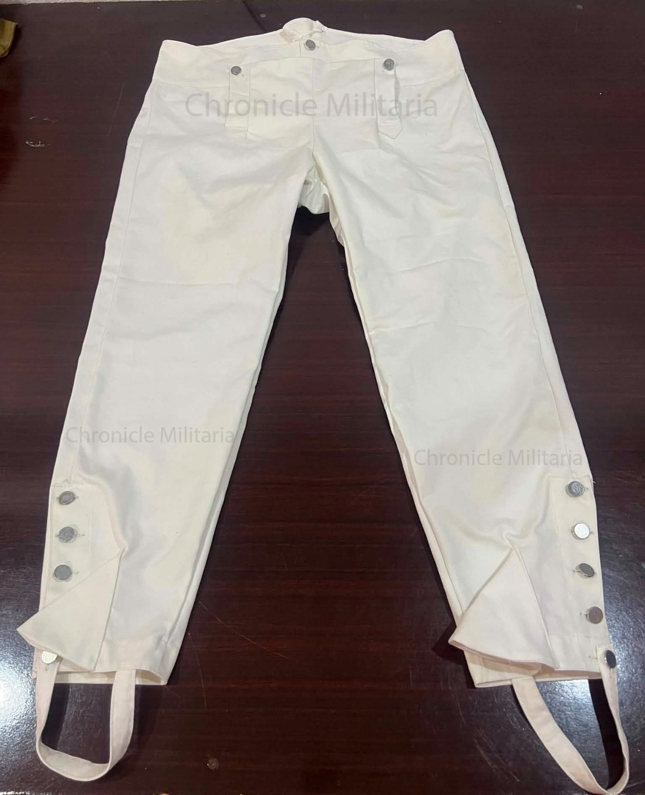 Revolutionary war fall front canvas gaitered trousers