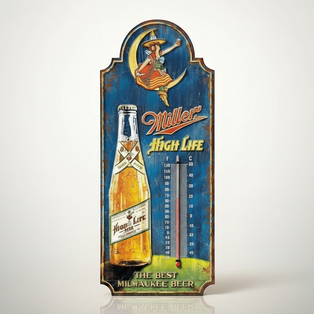 Miller High Life Milwaukee Beer Thermometer