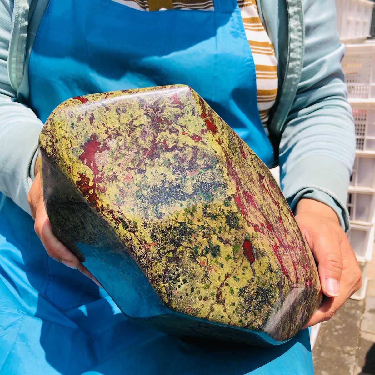 16.2LB Natural Large Polished Dragon Blood Jasper Freeform Mineral Specimen 5955