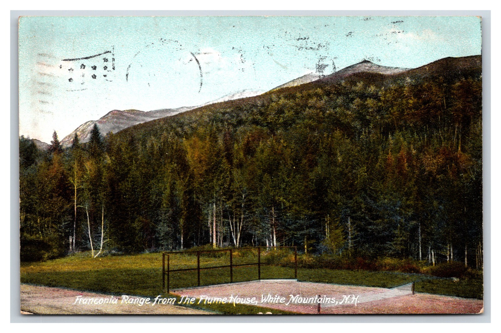 Franconia Range From Flume House White Mountains New Hampshire NH DB Postcard T3