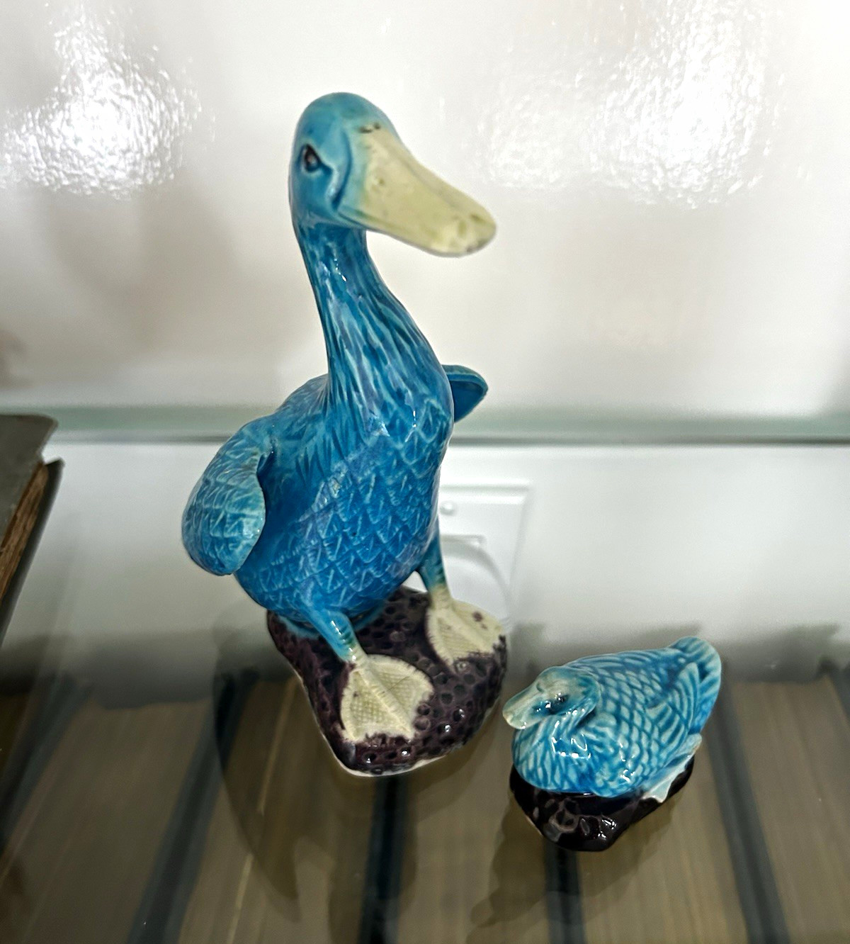 Qing Dynasty Antique Birds 2 piece Set